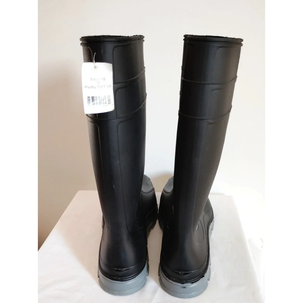 NWT Tingley Poultry Tuff ST Men's 15 Black Waterproof Safety Work Boots 70651‑15